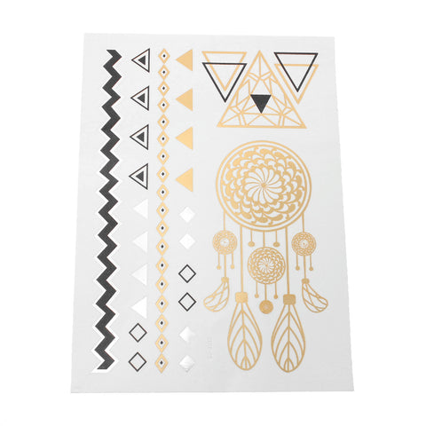 Sexy Sparkles Metallic Waterproof Temporary Tattoo Sticker Body Art Metallic Colors Jewelry... - Sexy Sparkles Fashion Jewelry - 1