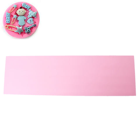 Sexy Sparkles Food Grade Silicone Fondant Cake Sugarcraft Clay Baby Shower Mold (Flower Lace Pink)