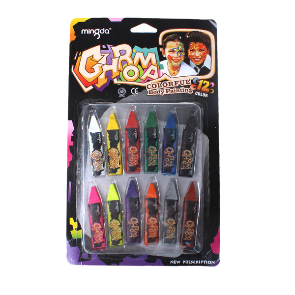 Sexy Sparkles Face & Body Art Crayons 12Pcs  Sets