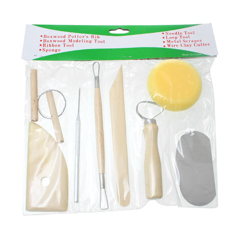 8 Pcs Set Pottery Clay Molding Sculpture Tools - Sexy Sparkles Fashion Jewelry - 1