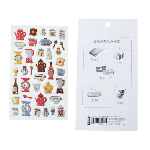 Sexy Sparkles Sticker Multicolor Mixed Pattern (Red Kitchen)