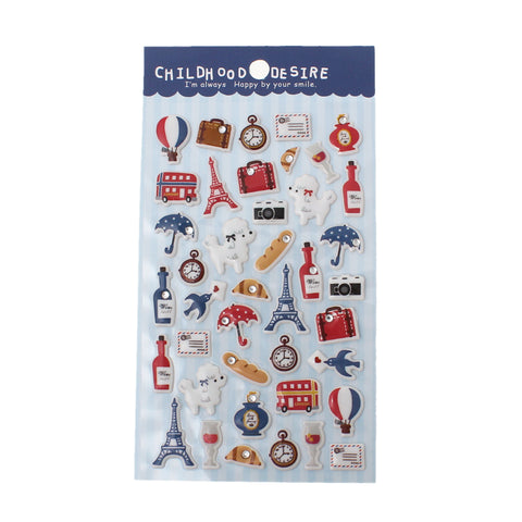 Sexy Sparkles Sticker Multicolor Mixed Pattern (Blue Paris)