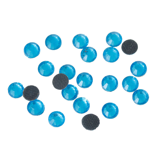 Sexy Sparkles DIY Iron on Fix Hot Flatback Rhinestones ss20 5mm (Peacock Blue)