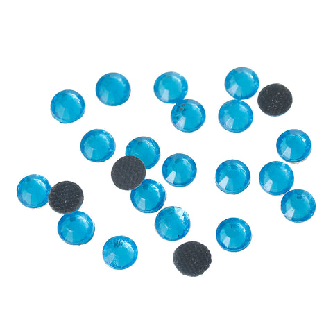 Sexy Sparkles DIY Iron on Fix Hot Flatback Rhinestones ss20 5mm (Peacock Blue)