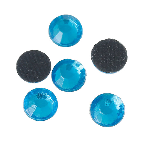 Sexy Sparkles DIY Iron on Fix Hot Flatback Rhinestones ss20 5mm (Peacock Blue)
