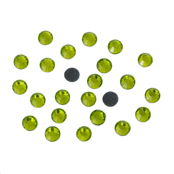 Sexy Sparkles DIY Iron on Fix Hot Flatback Rhinestones ss20 5mm (Grass Green)