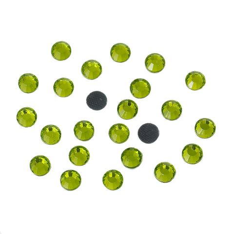 Sexy Sparkles DIY Iron on Fix Hot Flatback Rhinestones ss20 5mm (Grass Green)