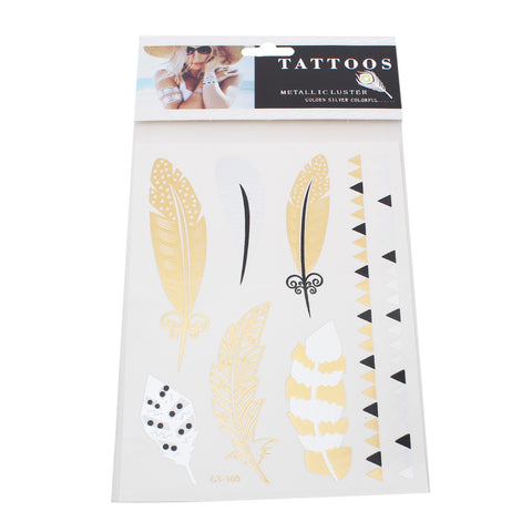 Sexy Sparkles Metallic Waterproof Temporary Tattoo Sticker Body Art Metallic Colors Jewelry... - Sexy Sparkles Fashion Jewelry - 1