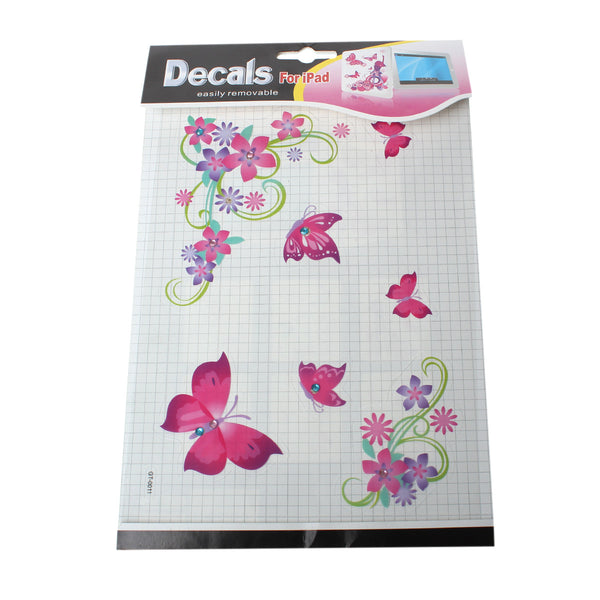 Butterfly with Rhinestones Plastic Ipad Skin Sticker Decal Wrap Multicolor - Sexy Sparkles Fashion Jewelry - 1