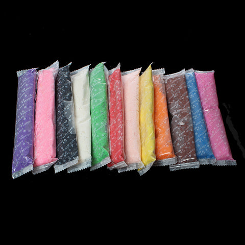 12 Pcs Set Multicolor Soft Polymer Modeling Clay DIY Craft - Sexy Sparkles Fashion Jewelry - 2