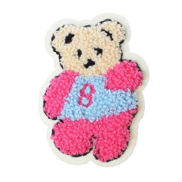 10 Pcs Bear Multicolor Embroidered Cloth Iron on Patches Appliques 3-6/8"