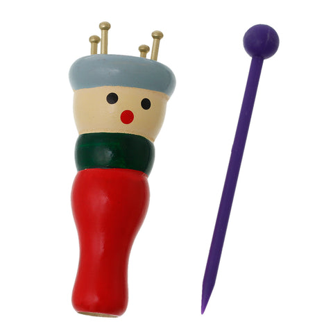 Set of Wood Knitting Spool Knitter Doll Craft Tool [Home] - Sexy Sparkles Fashion Jewelry - 1
