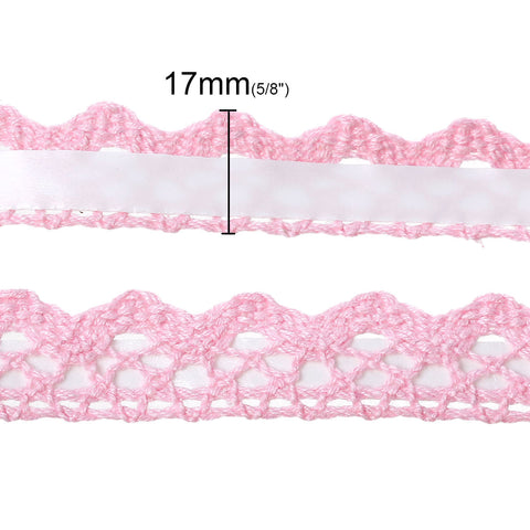 Sexy Sparkles Fabric Adhesive Scrapbooking Craft Decoration Gift Sticker Tape 1 Roll (Pink)