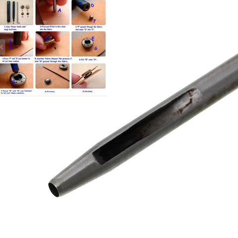 1 Pc Leathercraft Stainless Steel Hollow Hole Punch Rivet Tool - Sexy Sparkles Fashion Jewelry - 2