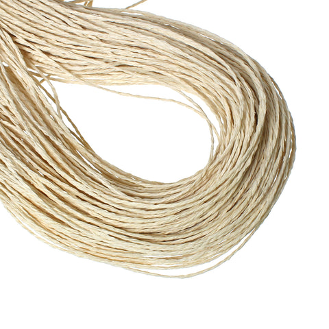 Sexy Sparkles Paper Jewelry Cord Rope 2mm (1/8") Approx. 750m (Beige)