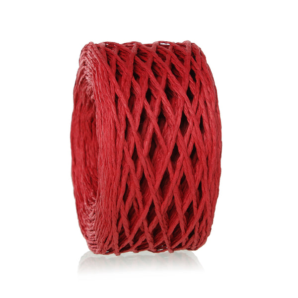 Sexy Sparkles Paper Jewelry Cord Rope Roll 2mm (1/8") Approx.70m (Red)