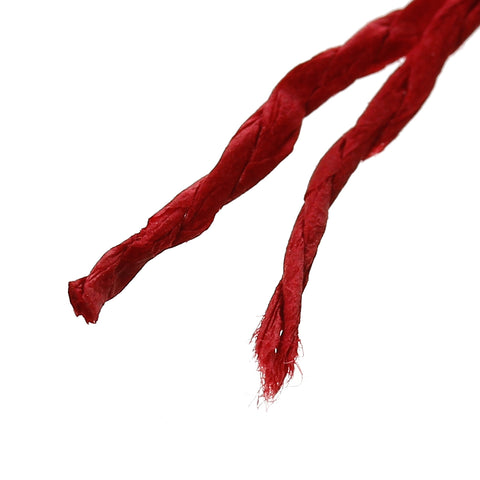 Sexy Sparkles Paper Jewelry Cord Rope Roll 2mm (1/8") Approx.70m (Red)