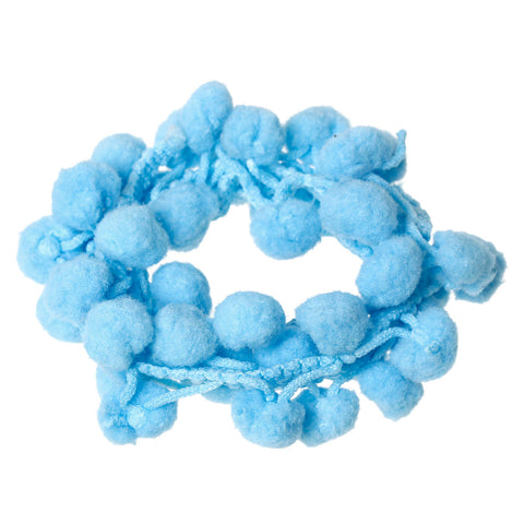 Pom Pom Ball Trim Craft Fringe Skyblue for Sewing Cloth 5/8" 20 Yards - Sexy Sparkles Fashion Jewelry - 3