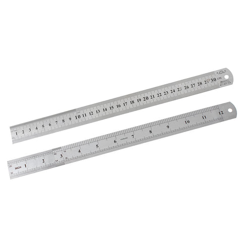 Straight Steel Ruler Styling Design Craft Sewing Tool 30cm - 12in - Sexy Sparkles Fashion Jewelry - 1
