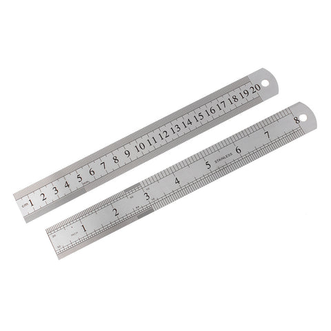 Straight Steel Ruler Styling Design Craft Sewing Tool 20cm - 8in - Sexy Sparkles Fashion Jewelry - 1
