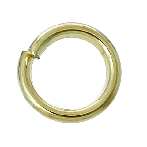 Open Jump Ring Circle Ring Findings Gold Plated 6mm 1000 Pcs - Sexy Sparkles Fashion Jewelry - 2