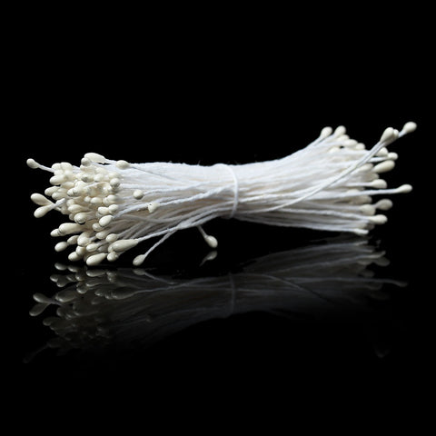 Sexy Sparkles 2 Bundle of Pearlized Artificial Flower Stamen 2-3/8" Approx. 164 Pcs (White lily)
