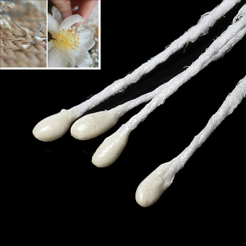 Sexy Sparkles 2 Bundle of Pearlized Artificial Flower Stamen 2-3/8" Approx. 164 Pcs (White lily)