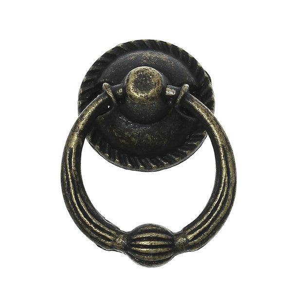 2 Pcs Jewelry Cabinet Cupboard Box Round Pull Handle Knots Bronze Tone 22mm - Sexy Sparkles Fashion Jewelry - 1