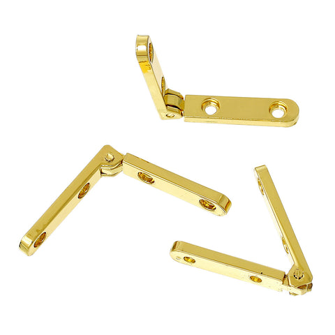 2 Pcs Door Butt Hinges Rotated From 0 Degrees to 100degrees 31mm X 6mm [Kitchen] - Sexy Sparkles Fashion Jewelry - 3