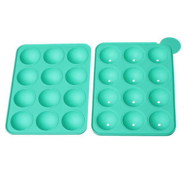 Sexy Sparkles Baking Tools Silicone Mold Pan Tray Cake Pop Lollipop Sticks (Green Silicone Mold Pan)