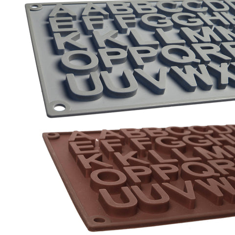 Sexy Sparkles Letter Alphabet Chocolate Mold Silicone Pan Cake Baking Tools