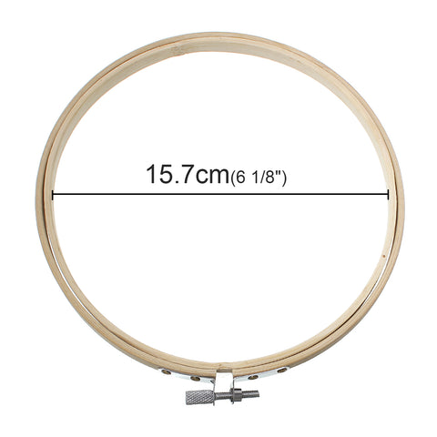 Sexy Sparkles Bamboo Embroidery Hoop Cross Stitch Supplies Circle Round Natural (15.7cm 6-1/8in)