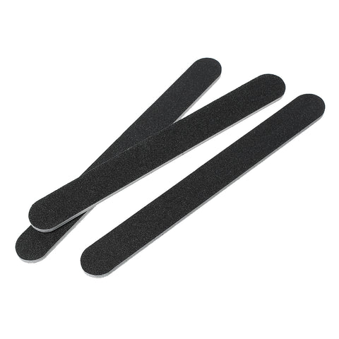 Sexy Sparkles 5 Pcs Nail Files Buffer Sandpaper Leather Manicure Tool Black 7''