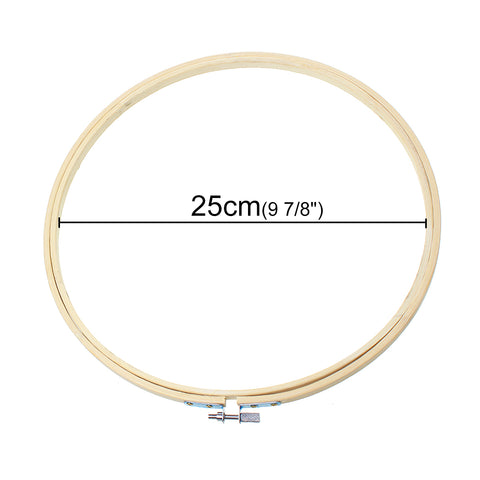 Sexy sparkles Bamboo Embroidery Hoop Cross Stitch Supplies Circle Round Natural (25cm 9-7/8in)