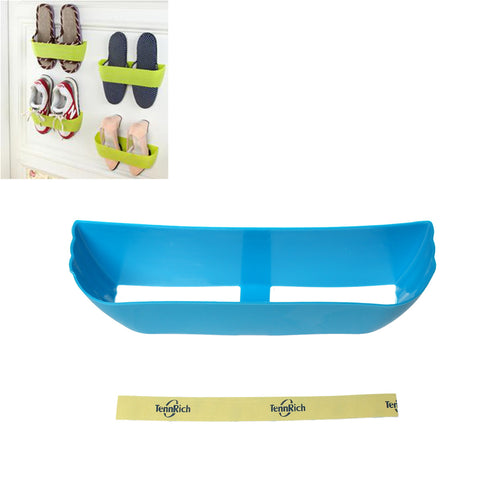 Shoe Rack Shelf Holder Storage Organizer Rectangle Blue Self Adhesive [Kitchen] - Sexy Sparkles Fashion Jewelry - 3