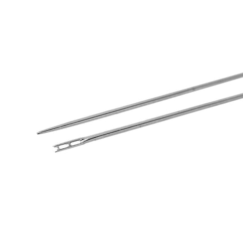 12 Pcs Self Threading Sewing Needles Two Holes .8mm,36mm,42mm,50mm - Sexy Sparkles Fashion Jewelry - 2
