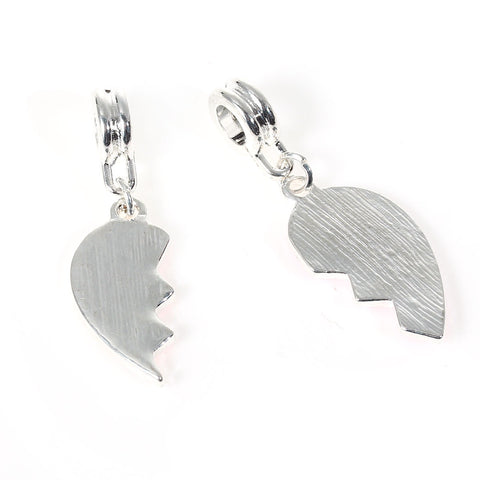 Set of 2 Pcs " Big Sister & Little Sister " Dangle Charms Bead for Snake Chain Charm Bracelet - Sexy Sparkles Fashion Jewelry - 3