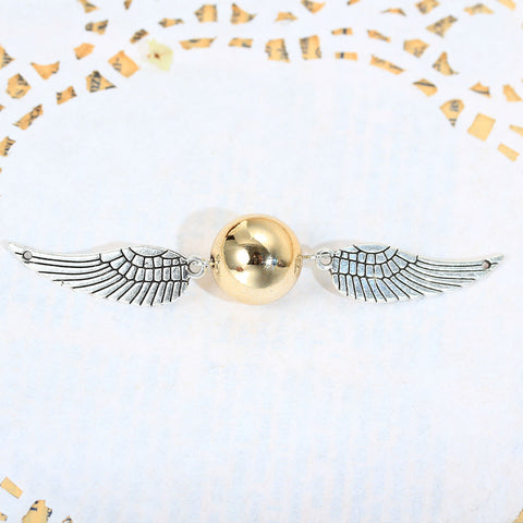 Golden Snitch Wings Connector for Necklace or Bracelet - Sexy Sparkles Fashion Jewelry - 4