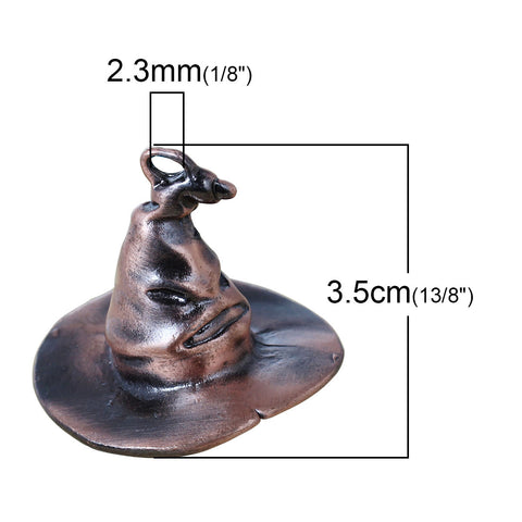 Inspired Vintage Sorting Hat Hogwarts Pendant - Sexy Sparkles Fashion Jewelry - 3