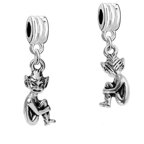 Cornwall Cornish Piskey Pixie Elf Good Luck European Charm for Snake Chain Charm Bracelet - Sexy Sparkles Fashion Jewelry - 2