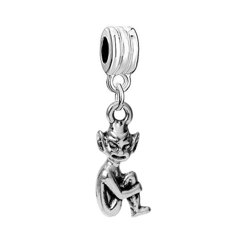 Cornwall Cornish Piskey Pixie Elf Good Luck European Charm for Snake Chain Charm Bracelet - Sexy Sparkles Fashion Jewelry - 1