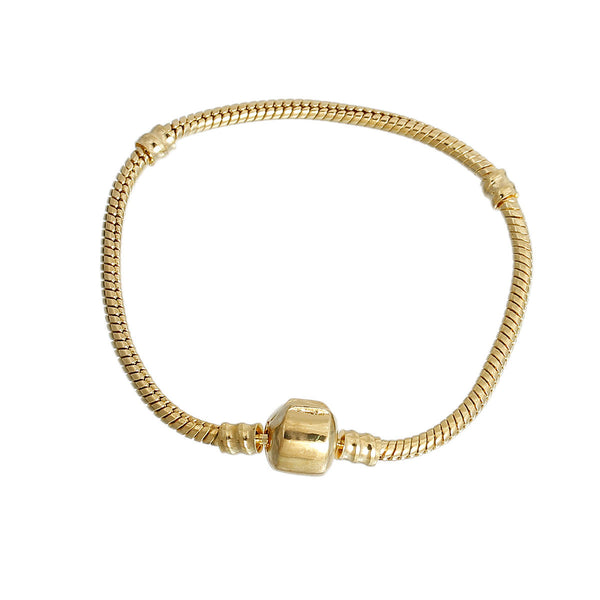 European Snake Chain Charm Bracelet Fits Charm Beads