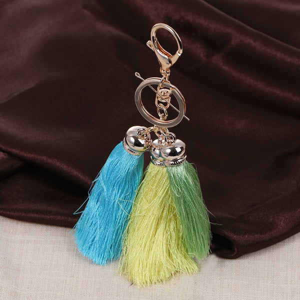 Sexy Sparkles Key Chains Key Rings Lobster Clasp With Multi color Rayon Tassel - Sexy Sparkles Fashion Jewelry - 1