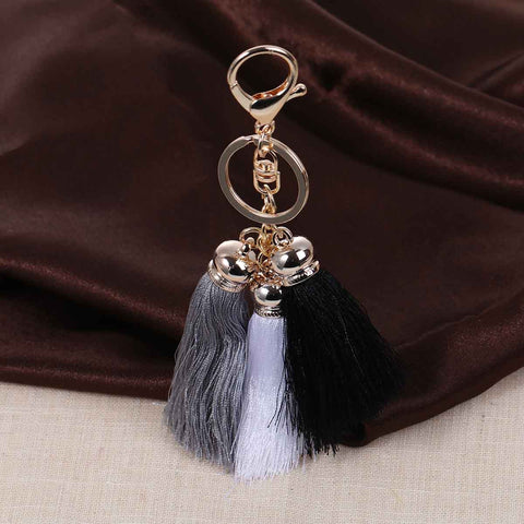 Sexy Sparkles Key Chains Key Rings Lobster Clasp With Multi color Rayon Tassel - Sexy Sparkles Fashion Jewelry - 1