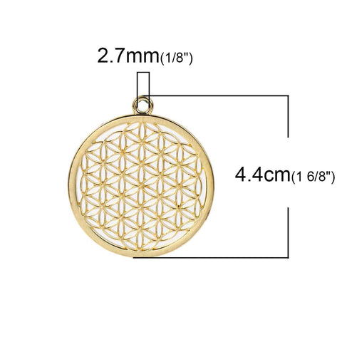 SEXY SPARKLES Flower Of Life Pendants for Necklace - Sexy Sparkles Fashion Jewelry - 2