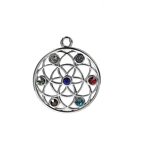 SEXY SPARKLES Sead Of Life Pendants Silver Tone With Multicolor Rhinestone - Sexy Sparkles Fashion Jewelry - 1