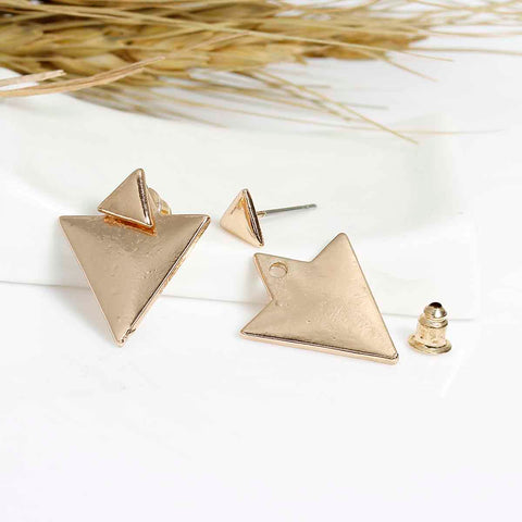 Sexy Sparkles Ear Jacket Stud Earrings Back Ear Cuffs Stud Earring