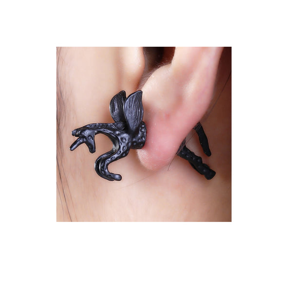 SEXY SPARKLES Sexy Sparkles Pegasus Flying Horse 3D Double Sided Ear Stud Earrings for Women - Sexy Sparkles Fashion Jewelry - 1
