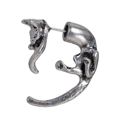 SEXY SPARKLES Sexy Sparkles 3D Double Sided Cat Ear Stud Earrings for Women - Sexy Sparkles Fashion Jewelry - 2