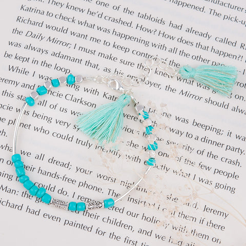 Sexy Sparkles Women and girls Morse Code " SISTER " Bracelet with Tassel - Sexy Sparkles Fashion Jewelry - 4